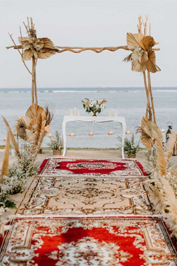 beach wedding in sadara resort